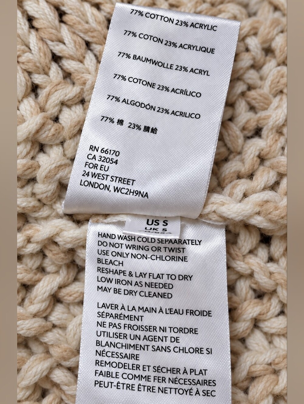 Free People Neutral Chunky Knit Hooded Longline Midi Cardigan Duster Size Small - Picture 16 of 16